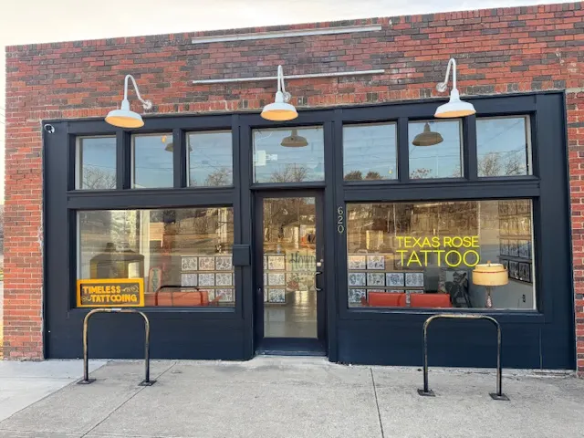 Texas rose tattoo — Tattoo shop in Fort Worth